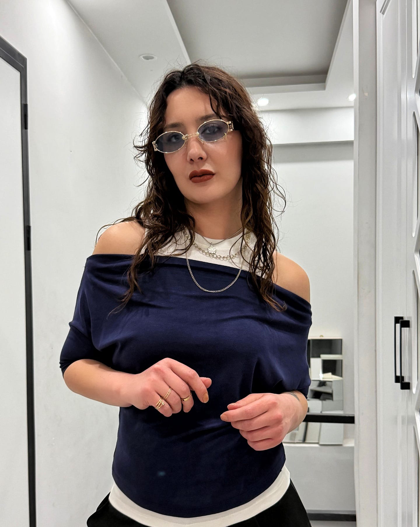 İKİLİ BLUZ TAKIM HAMUR DOKU