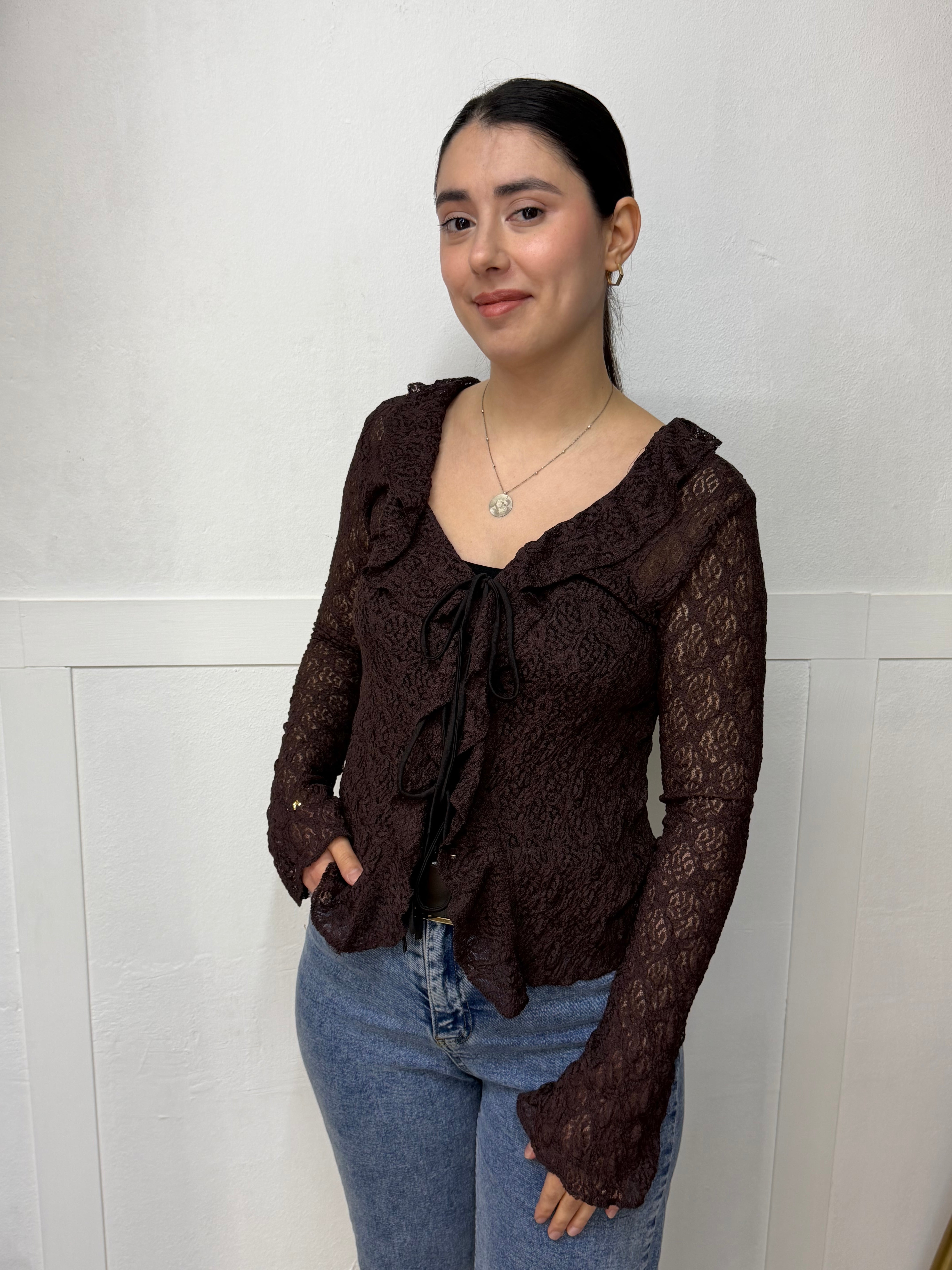 TÜL BAĞLAMALI VİRAL BLUZ