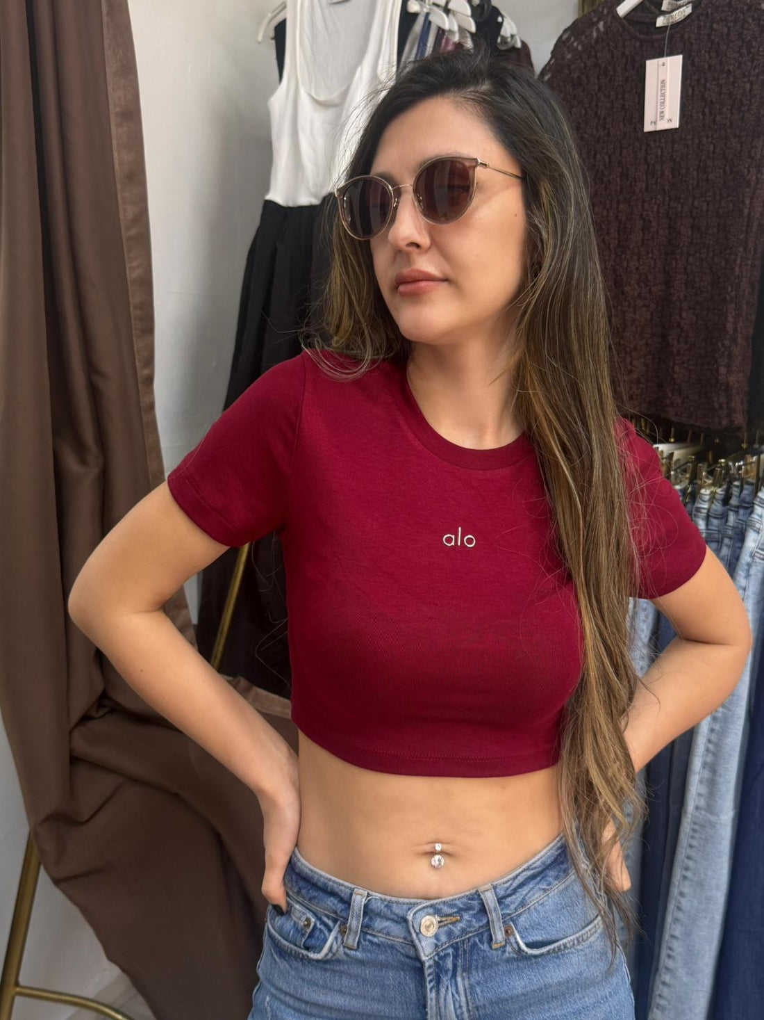 PAMUKLU PENYE ŞIK VE ESNEK CROP BLUZ