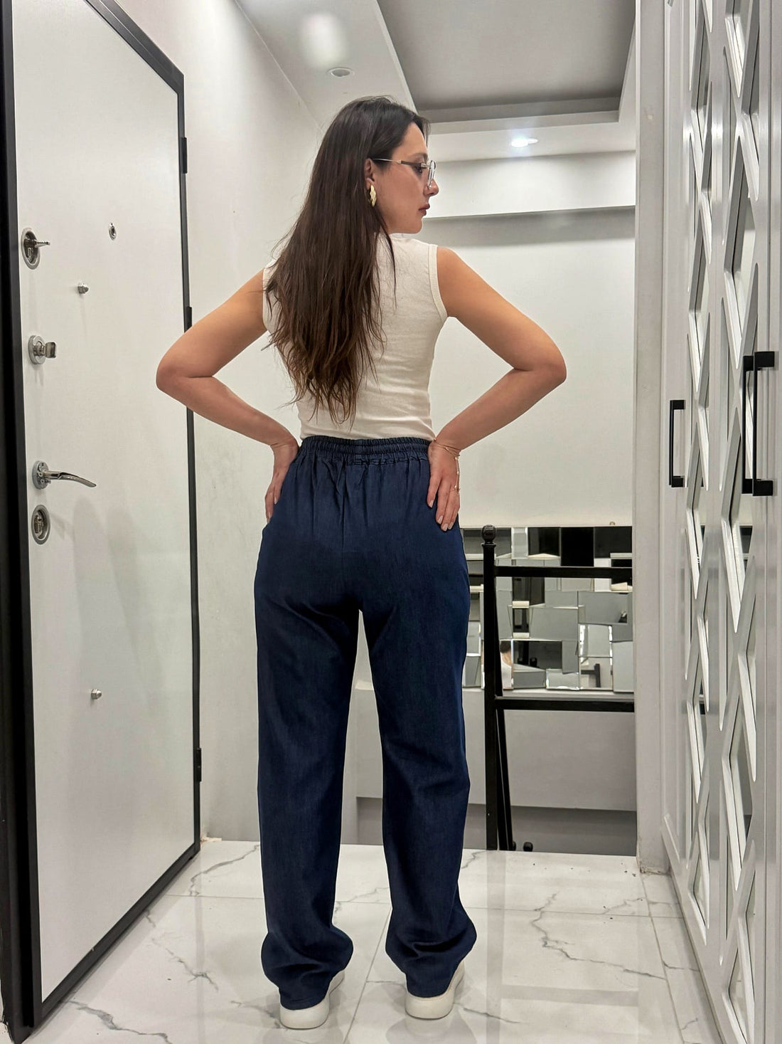 TENSEL KOT GÖRÜNÜMLÜ PANTOLON